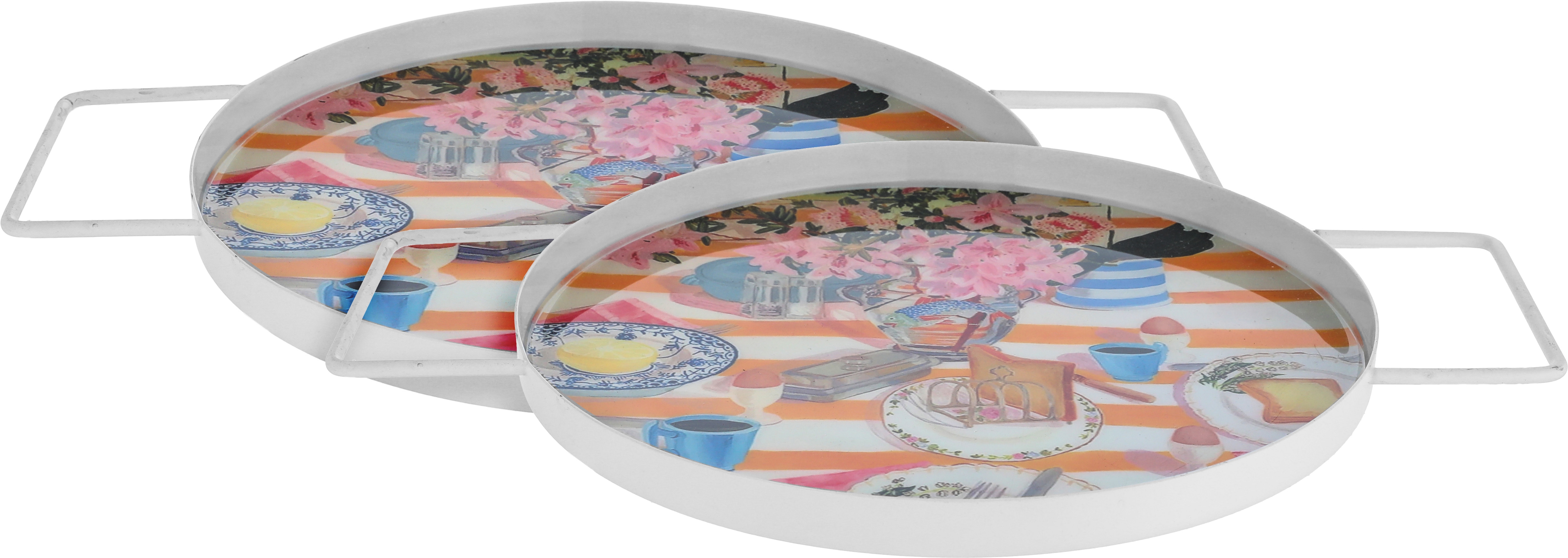 طوفرية تقديم استيل السيف غاليري، 30.5×21×1 سم، دائري - متعدد الألوان product image 1