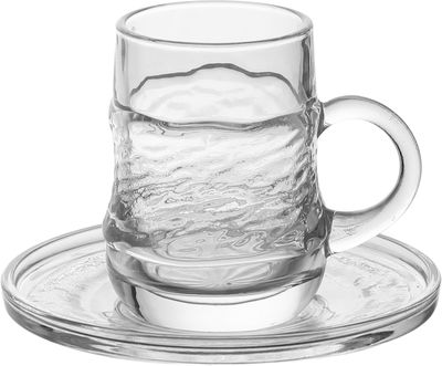 Glass Cup And Plates Set, 18 Pieces - Clear product image 3