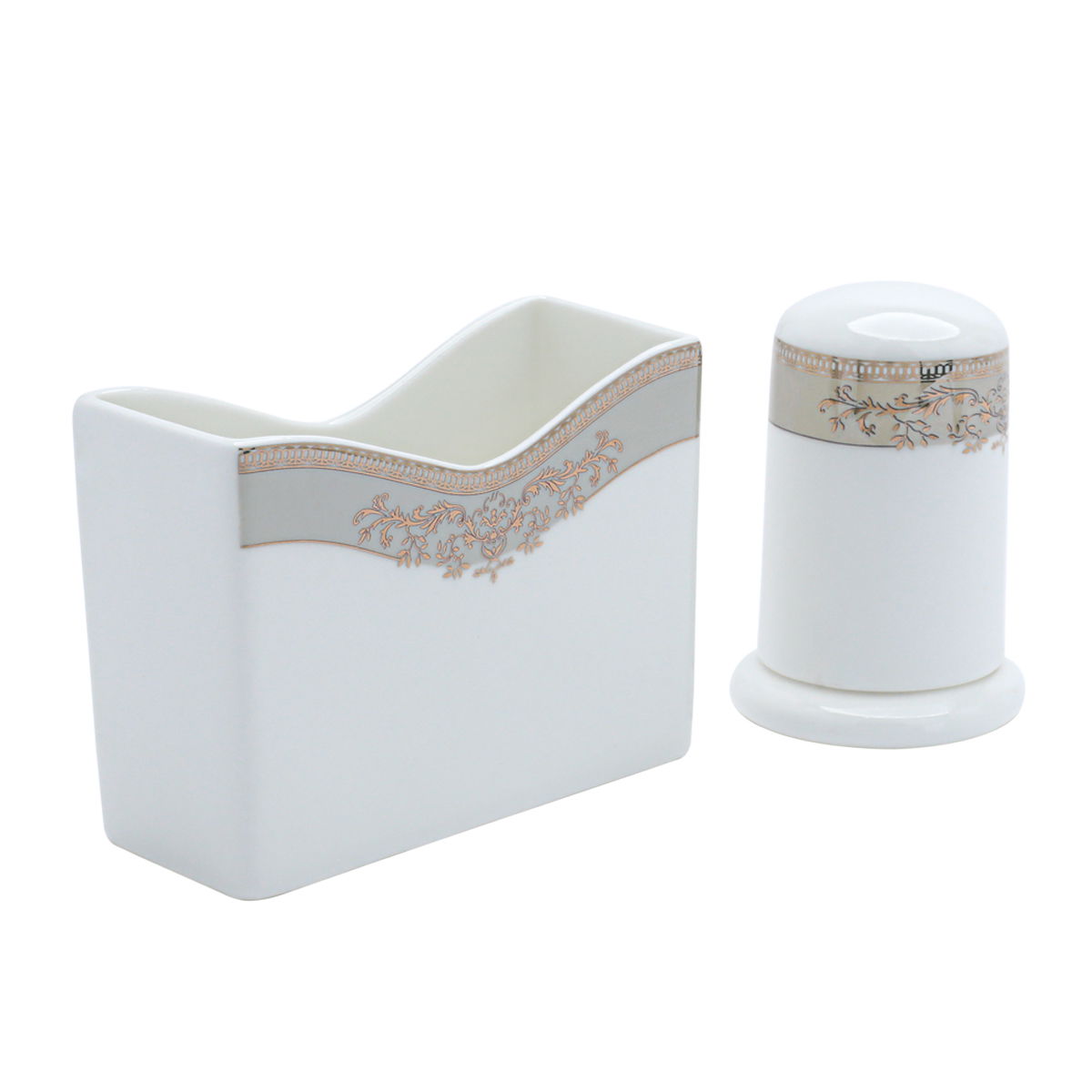 طقم سفرة بورسلان السيف غاليري، مربع، 86 قطعة - أبيض product image 12