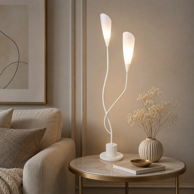 اباجورة طاولة معدن، 60x10 سم - ابيض product image 3