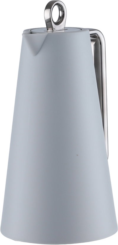 Glory Helena Thermos, 1 Liter, Glass Interior, Silver Handle, Push-Button Lid - Grey/Black product image 4