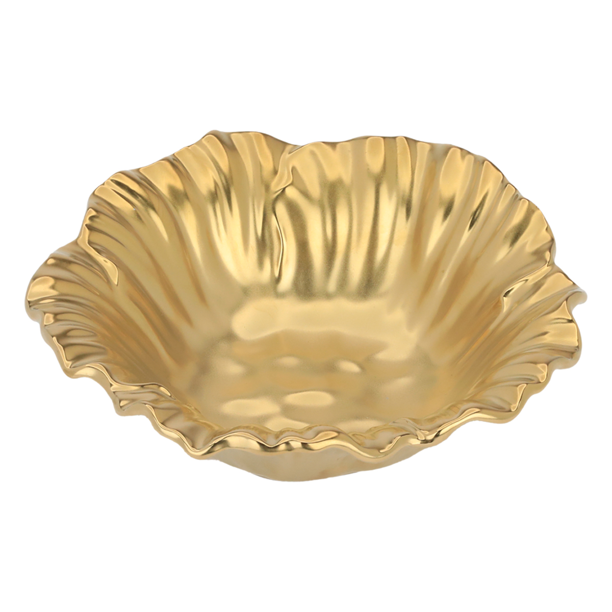 Al Saif Gallery Porcelain Serving Plate, 6.75 inches - Gold product image