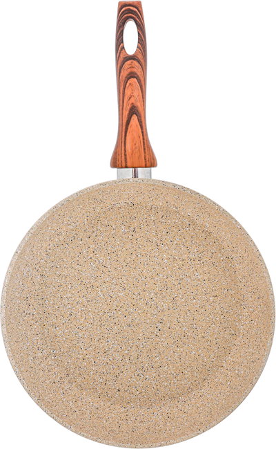 طقم قدور جرانيت بغطاء زجاج فالز، 9 قطع، يد خشبي - بني فاتح product image 7