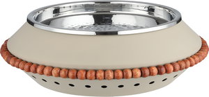 Al Saif Gallery Steel Serving Tray, 37x37x11.5 cm - Beige Brown product image