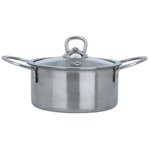 قدر استيل السيف غاليري، 12 سم، بغطاء زجاج - فضي product image 2