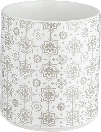 طقم علب بهارات مع استاند خشب بورسلان ون مور, 7 قطع، نقش بيج - ابيض خشبي product image 4