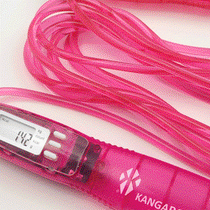 Kangaroo 1110174 jump rope with digital counter, 3 meters, LCD, 1110174, 360° rotating head - Pink product image 2