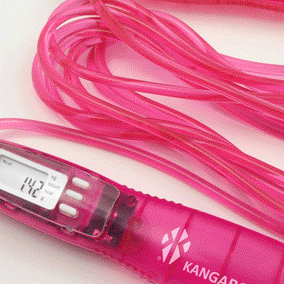 Kangaroo 1110174 jump rope with digital counter, 3 meters, LCD, 1110174, 360° rotating head - Pink product image 2