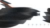 Robust Granite cookware set with glass lid, wooden handle, 7 pieces - black product image 5