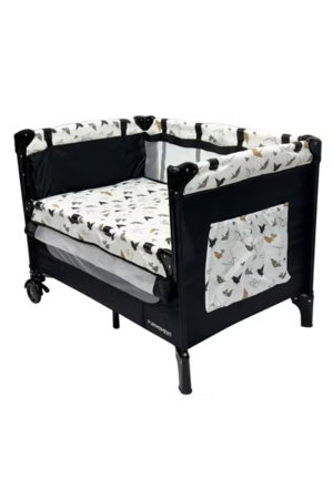 سرير اطفال فان مومنت، 100×70 سم، قابل الطي - اسود product image 2