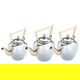 Sulaiman Steel Al Saif Gallery Jug Set, 1.2, 1.6, 2.0 Liter, 3 Pieces, Gold-Silver Handle product image 2