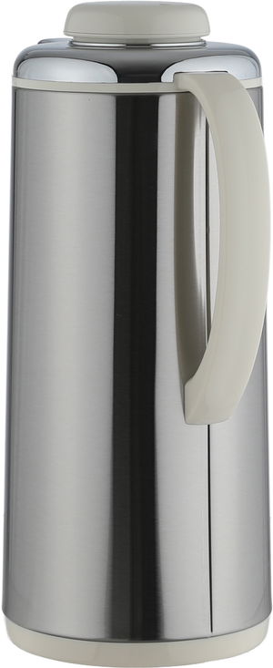 Al Saif Plus Kawasaki Thermos, 1.6 Liter, Glass Interior - Silver Off White product image 2