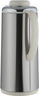 Al Saif Plus Kawasaki Thermos, 1.6 Liter, Glass Interior - Silver Off White product image 2