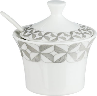 طقم سفرة بورسلان زجاج السيف غاليري، 61 قطعة، منقوش - ابيض شفاف product image 10