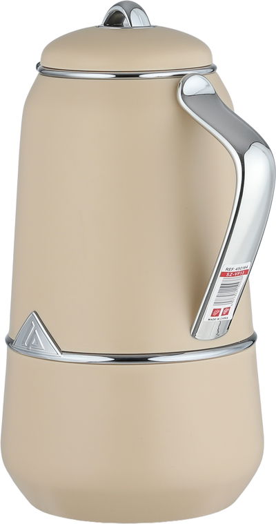 طقم ترامس لالوزا، قطعتين، 0.7 / 1 لتر، حافظة داخلية زجاج، يد فضي، غطاء ضغاط - بيج فضي product image 3