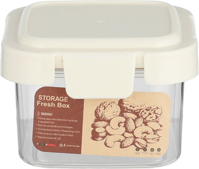 طقم علب تخزين بلاستيك السيف غاليري، 3 قطع، مربع - شفاف كريمي product image 2