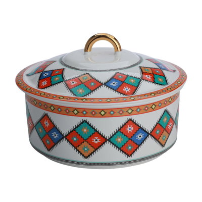طقم شوربة بورسلان السيف غاليري، 15 قطعة، نقش عسيري - ملون product image 4