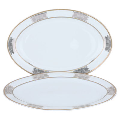 طقم سفرة بورسلان السيف غاليري، 65 قطعة، دائري - أبيض product image 5