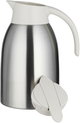 Aura Thermos, 1.6 Liter, Stainless Steel Inner Container, Stainless Steel/Plastic Outer Body, Push Button - Creamy Silver product image 5