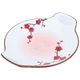 Al Saif Gallery porcelain plate, 9.25 inches, flower pattern, handle - white product image 1