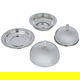 Tofaria set with 2 dates with a steel lid from Al Saif Gallery, 3 pieces - silver product image 3