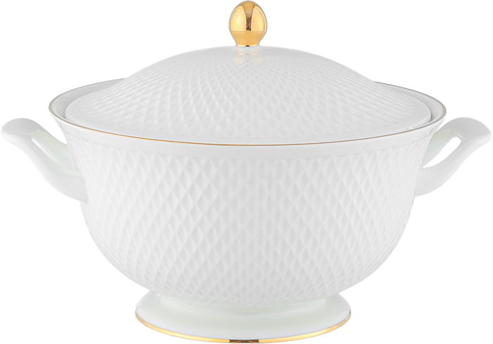 طقم سفرة بورسلان السيف غاليري، 66 قطعة - ابيض product image 12