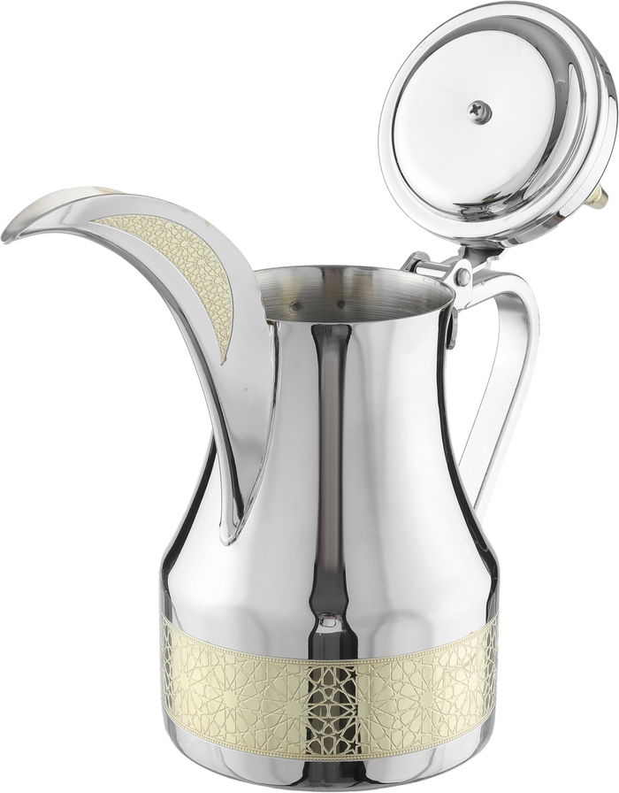 دلة قهوة استيل السيف غاليري، 900 مل، نقش اسلامي - فضي product image 4
