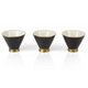 طقم فناجين قهوة عربي بورسلان السيف غاليري، 6 قطع، خط ذهبي - أسود product image 1