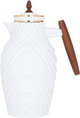 ترمس نورة إفرست، بيد خشبي، 1 لتر، حافظة داخلية زجاج حراري - ابيض product image 2