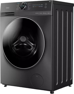 Midea MF200D120WTSA Automatic Washing Machine, Front Loading, 12 kg, 16 Wash Programs, 1400 RPM, Inverter, Twin Tub, Wi-Fi Compatible - Dark Grey Black product image