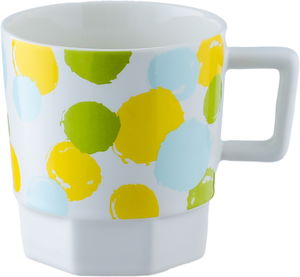 Seifso Mug Porcelain, 330 ml, Embossed - Multicolor product image