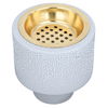 Al Saif Gallery ceramic incense burner, circular - grey product image 1