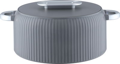 طقم حافظة طعام بلاستيك السيف غاليري، خامة داخلية ستاينلس استيل، 3 قطع، دائري - رمادي product image 2