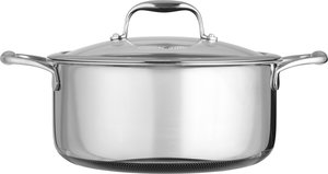 طقم قدور ستانلس ستيل زجاج كوكسل، 9 قطع، غطاء زجاج - فضي شفاف product image 2