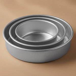 طقم قوالب كيك المونيوم السيف غاليري، 3 قطع - فضي product image