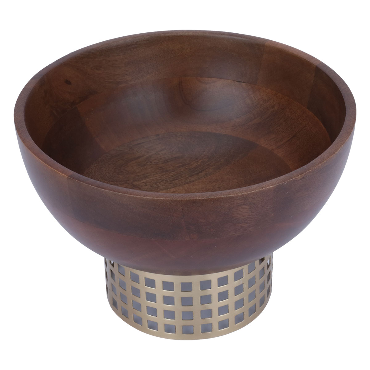 وعاء تقديم خشب السيف غاليري، 25x25x18 سم - بني product image 2