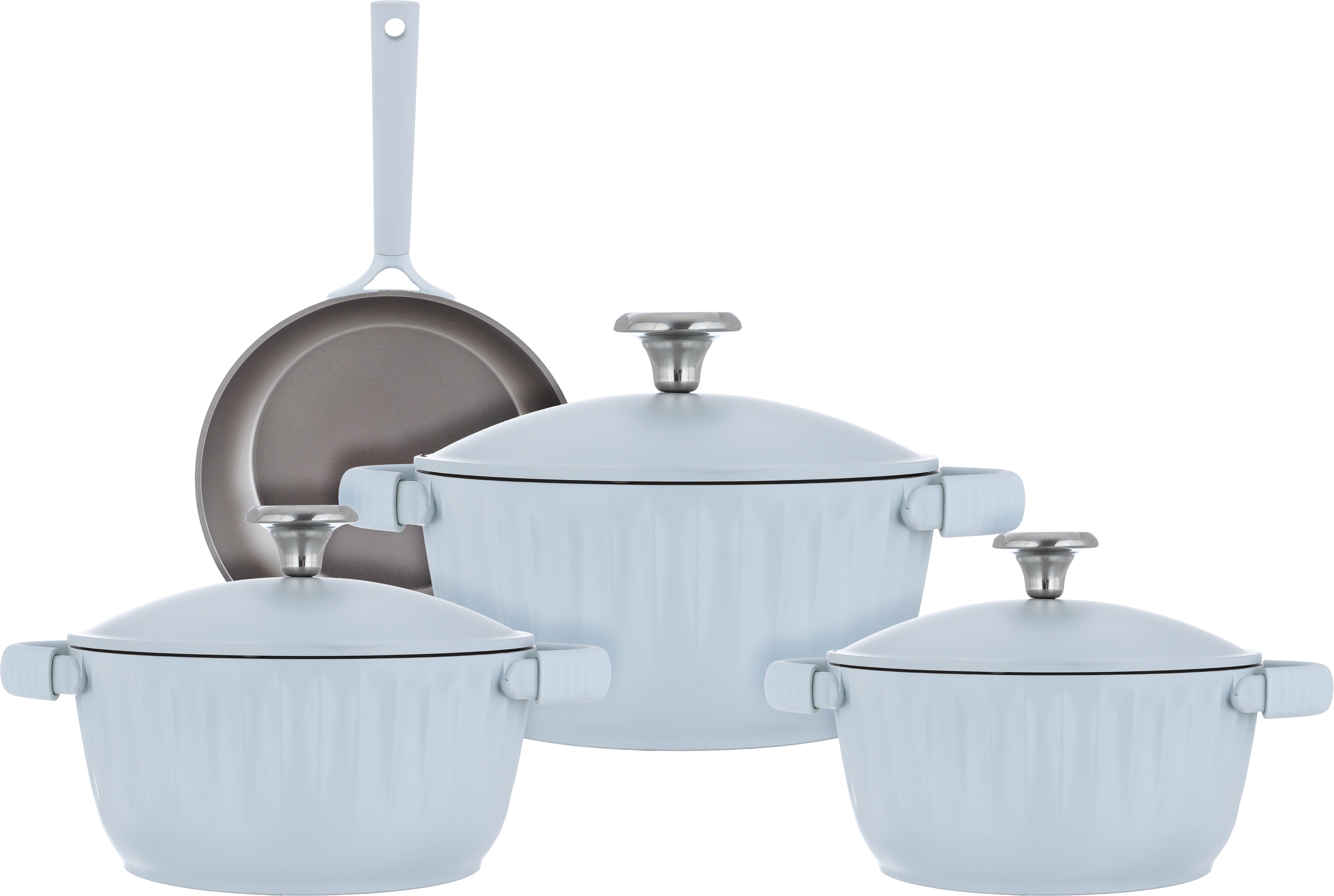 طقم قدور المونيوم روتبونت، 7 قطع - اخضر فاتح product image 1