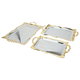 طقم طوفريات مستطيلة استيل السيف غاليري، 3 قطع - فضي product image 2