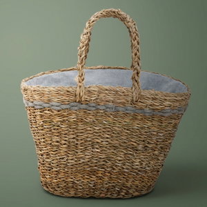 Al Saif Gallery wicker thermos bag, 44 x 28 cm - grey-brown product image