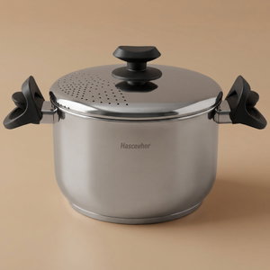 Hascevher black steel pot, 5 litres, 22 cm, Turkish - silver product image