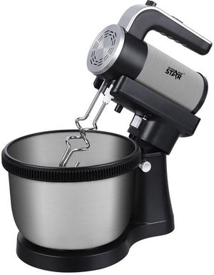 Winning Star ST-5532 Stand Mixer, 4.5 Liter, 450 Watts, 5 Speeds - Black Silver product image