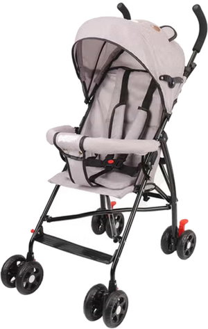 عربة اطفال قابلة للطي فان مومنت، مظلة قابلة للتعديل - رمادي product image