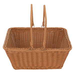 سلة رحلات خوص وهج الماسة، 34×26×15 سم - بني product image 1