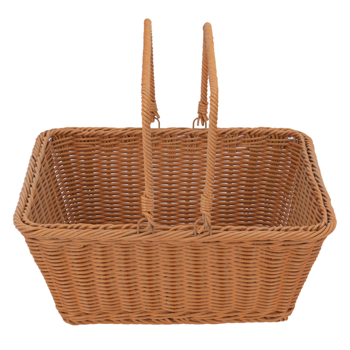 سلة رحلات خوص وهج الماسة، 34×26×15 سم - بني product image 1