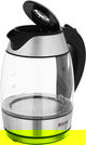 غلاية كهربائية زجاج إديسون، 2200-1850 واط، 1.8 لتر، HHB1751 - فضي اسود product image 3