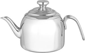 Korkmaz Dropa Stainless Steel Teapot, 1.1 Liters - Silver product image