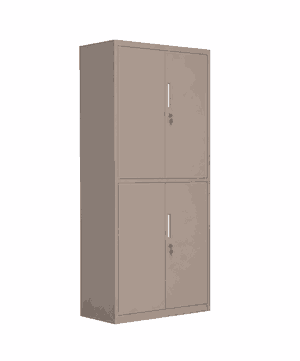 دولاب ملفات معدن، 185×85×40 سم - بيج product image 2