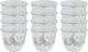 Al Saif Gallery Saudi Arabian Coffee Cup Set, Porcelain, Saif Gallery, 100 ml, 12 Pieces - White product image 1