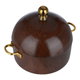 حافظة طعام بغطاء خشب السيف غاليري،28 سم - بني ذهبي product image 3