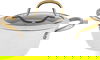 طقم قدور جرانيت بغطاء زجاج ويد ذهبي روكي، 7 قطع - بيج product image 2